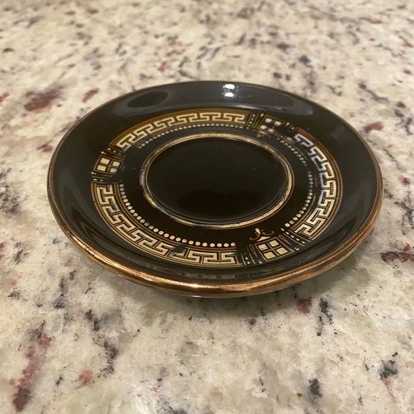 Fakiolas Saucer Handmade in Greece With 24K Gold - Picture 2 of 3